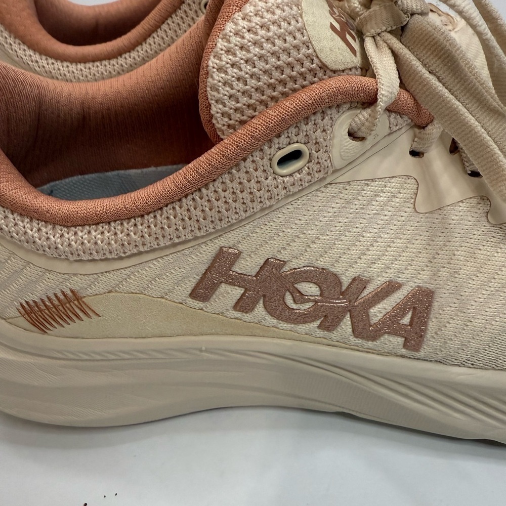 Hoka Solimar Women's Beige and Peach Athletic Shoes - Picture 6 of 10
